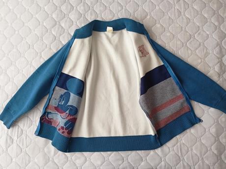 Svetřík na zip mickey, 116/122, 122