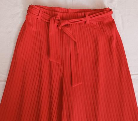 Dívčí kalhoty červené s páskem takko, takko,158