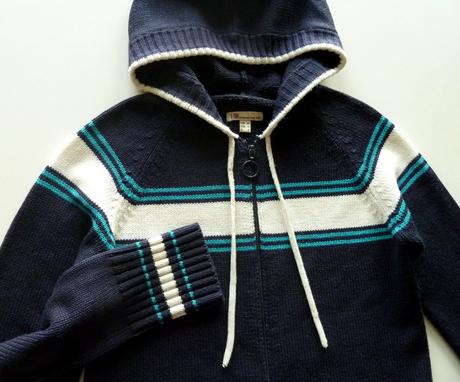 Dámský propínací svetr s kapucí vel. 38 / m, m