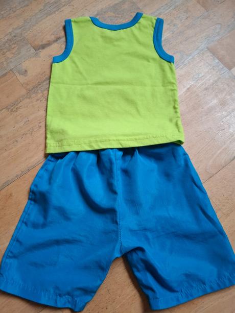 Set letní kraťasy, tílko vel 80, pepco,80