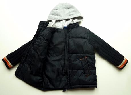 Prošívaná zimní bunda s pletenými rukávy vel. 98, cherokee,98