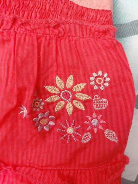 Letní overal s výšivkou, f&f,74