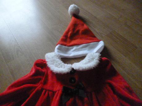Vánoční šaty s čepicí vel. 3-6 m, 68