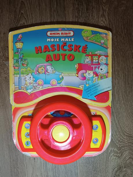 Zvuková knížka s volantem, hasičské auto, svojtka,