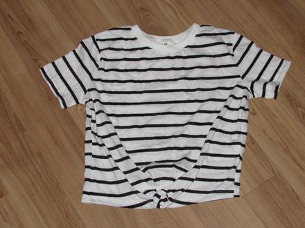 Tričko h&m vel. 146/152 s uzlem, h&m,152