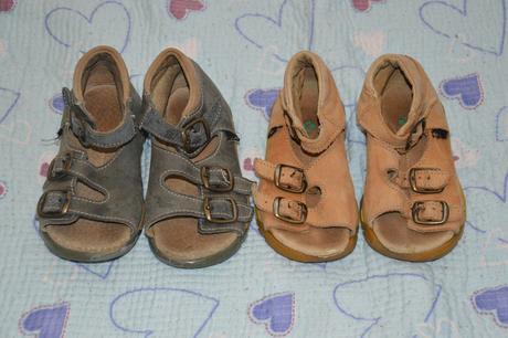 2x zdravotní kožené sandálky zn. santé., 26