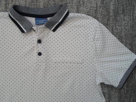 Bílé tričko triko s límečkem polo, coccodrillo,158