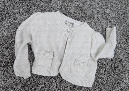 Svetříkové bolerko / svetřík protkávaný zlatou nit, next,80