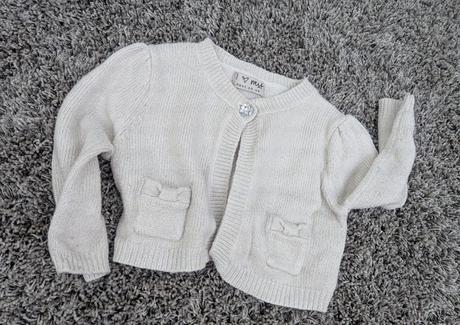 Svetříkové bolerko / svetřík protkávaný zlatou nit, next,80