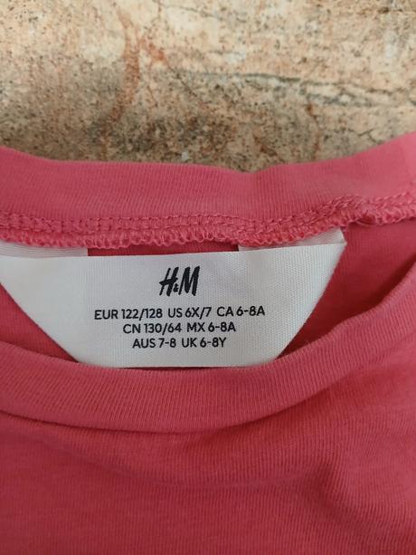 Tričko h&m, vel. 122/128, h&m,122