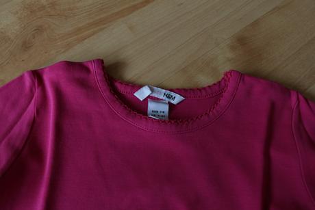 Růžové tričko s dlouhým rukávem zn. h&m , h&m,110