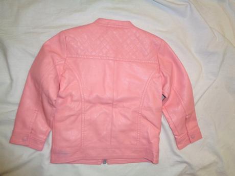 Nádherná růžová koženková bunda, baby club,92