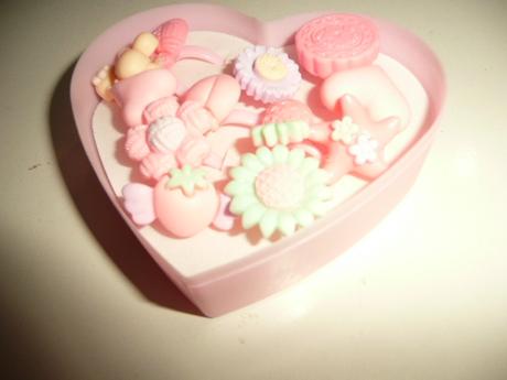 Prstýnek dětský srdce 12 ks,