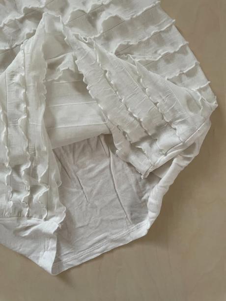 Bílé volánkové triko/minišaty, vel xs-s/m, clockho, clockhouse,xs