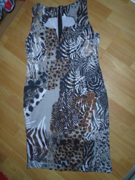 Šaty elastické vel 42 zvířecí, 42