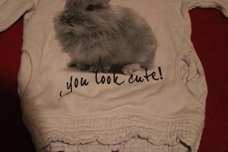 Dívčí mikina králík, králíček, palomino,104