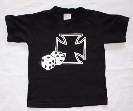 Ao264. tričko s kostkami 5-6 let, 116