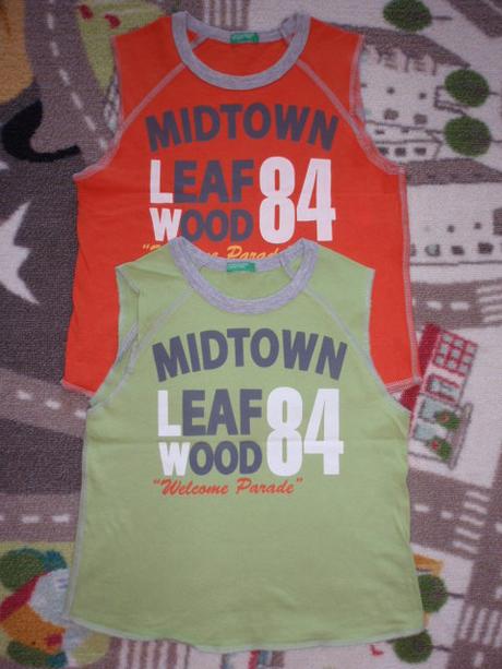 Triko-tričko-tílko 2ks vel.98-104, benetton,98