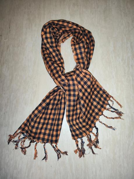 Šátek terranova oranžovo-černý, terranova