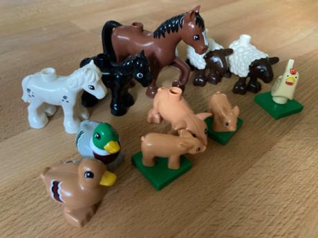 Lego duplo zvířátka jednotlivě, 
