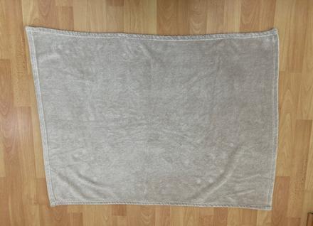 Dětská béžová fleesová deka do kočárku, 