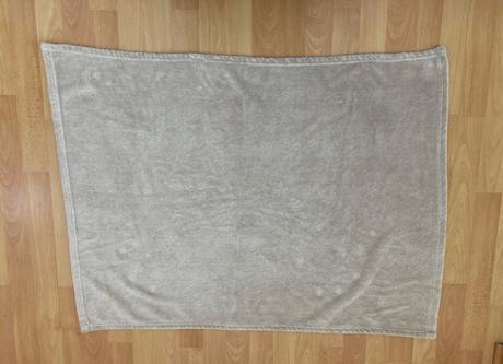 Dětská béžová fleesová deka do kočárku, 