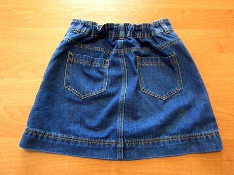 Dívčí džínová sukýnka vel 134-140, nutmeg,140