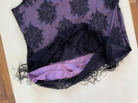 Top s třásněmi a krajkou, vel xl, kappahl, kappahl,xl