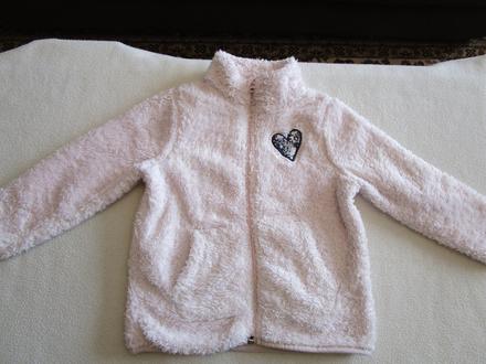 Plyšová bundička, zapínání na zip, vel. 98/104, lupilu,98