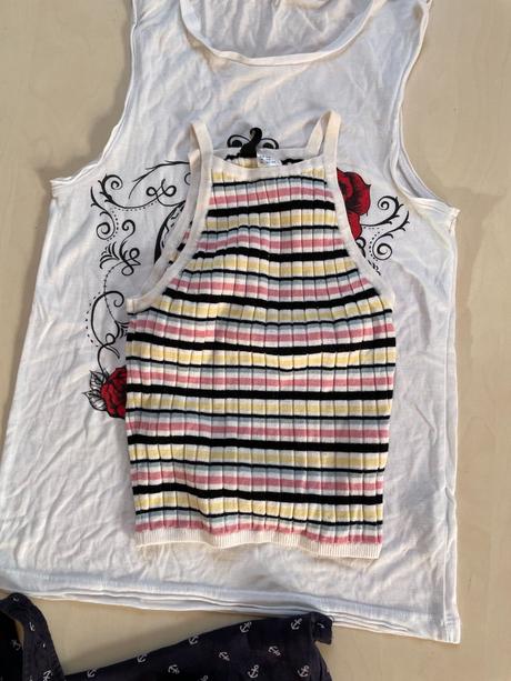 Set 3 tílek, vel xxs-xs, esmara,xs