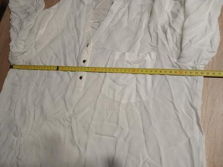 Průsvitná bílá halenka vel. asi xl, xl