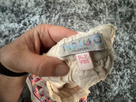 Vyšívaná sukně vel. 92/1,5-2 roky zn. indigo, 92