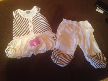 Souprava - set kraťasy + tričko mašlička, jahůdka, 104