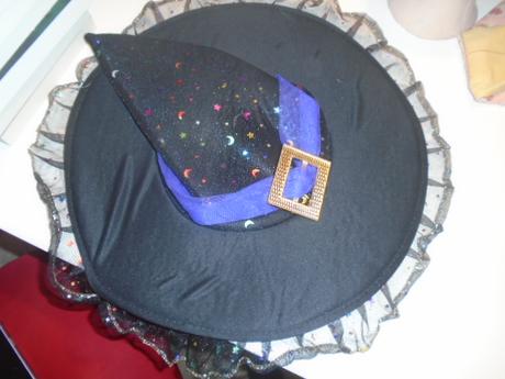 Klobouk maska čarodějnice luxusní,