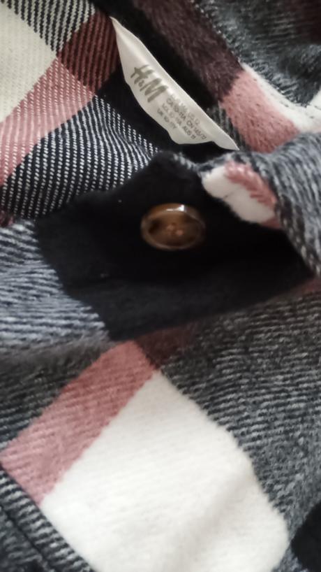 Krásná kostkovaná košilobunda zn.h&m vel.146/152, h&m,146