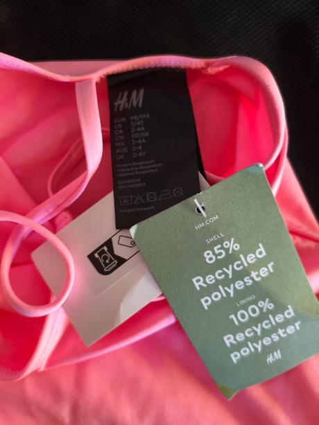 Plavky jednodílné, h&m,98 / 104