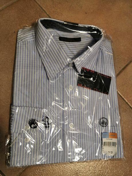 Košile vel 41/42 l proužek, f&f,41 / 42 / l