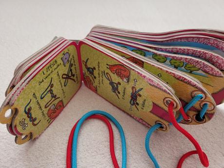 Tréninkové zavazování tkaničky, 