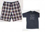 W467 plátěné kraťasy + ao208 tričko, 146