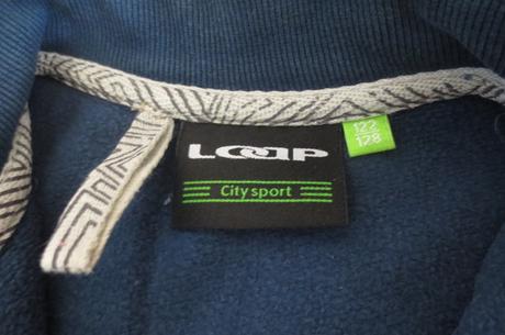 Mikina na zip loap bavlna 116/122, loap,122