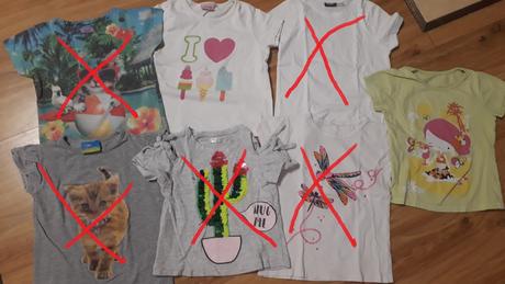 Trička, vel. 104/110, 104