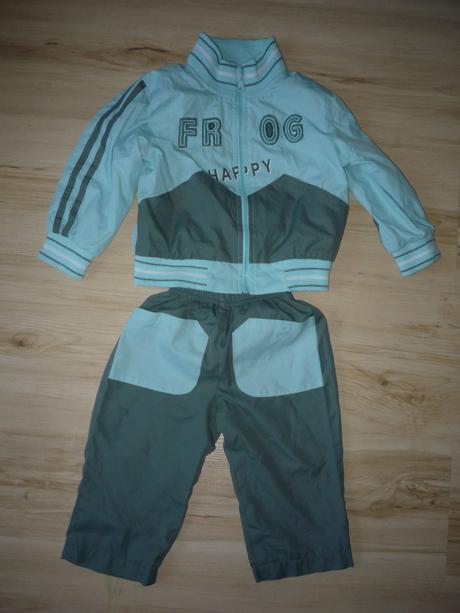 Bavlnou podšitá šusťákovka na mimi, frog,74