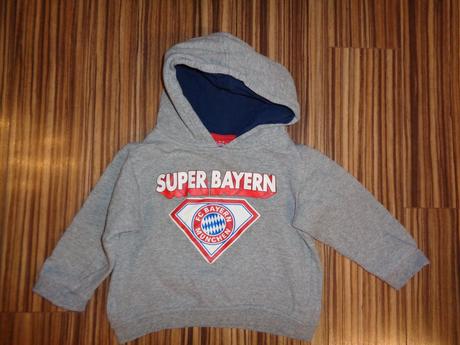 Luxusní šedá mikina bayern, 92