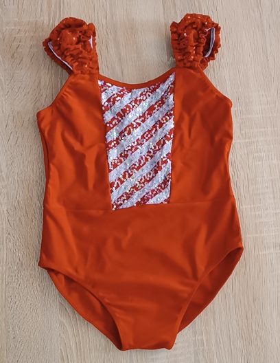 Dívčí gymnastický dres / trikot vel.large child, 146
