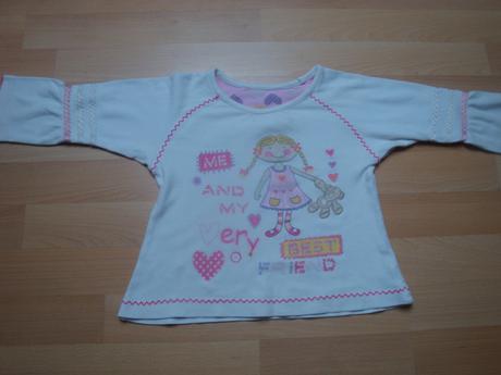 Tričko s dlouhým rukávem pro holky, vel. 92, st. bernard,92