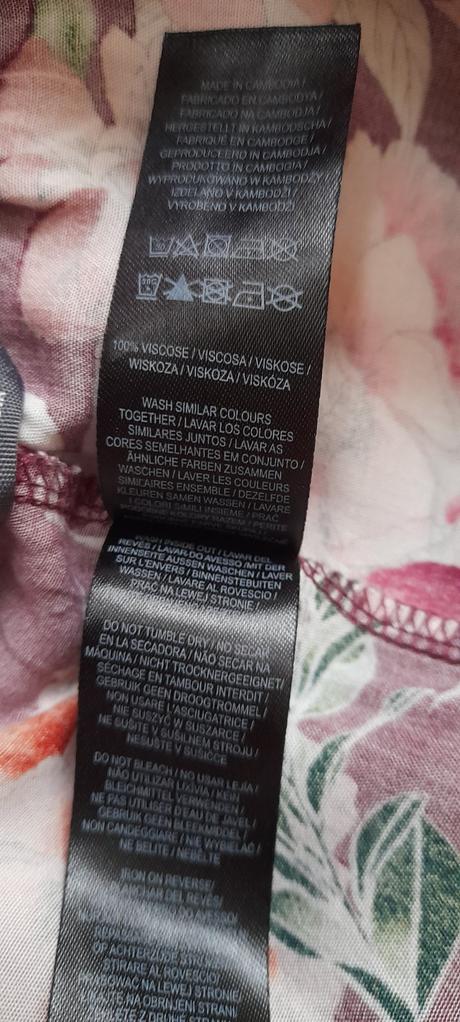 Love to lounge květované ležérní kalhoty, primark,40