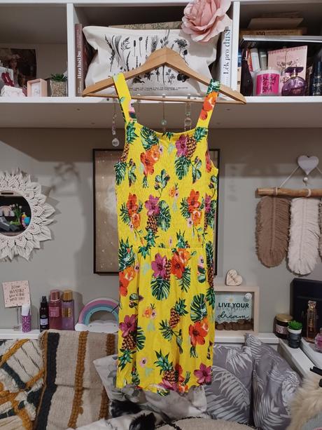 Letní overal s květinami, h&m,170