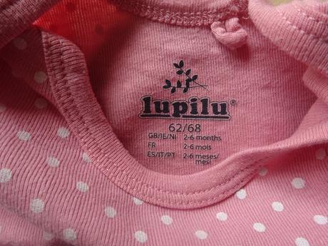 2x body dl.r., vel. 62/68, lupilu,62