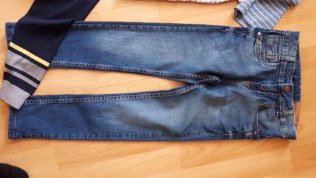 Nové triko, košile, svetr, kalhoty, vel. 116 a 122, 104–116