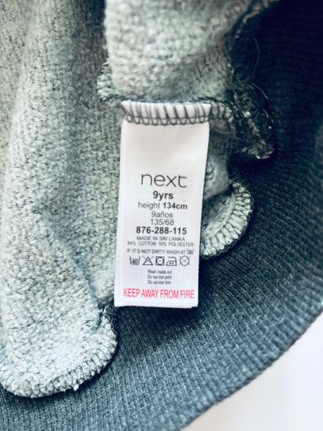 K1/ mikina crop next/ minnie - v.9 let, next,134